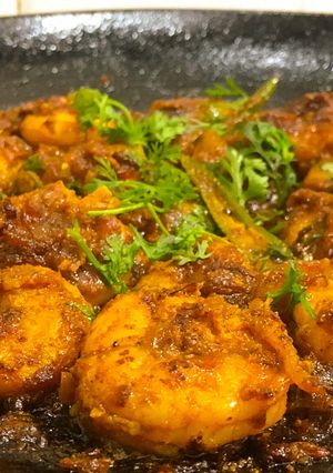 A picture of Prawns Tawa Masala.