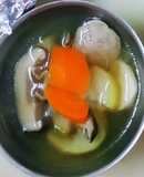 絲瓜香菇丸子湯