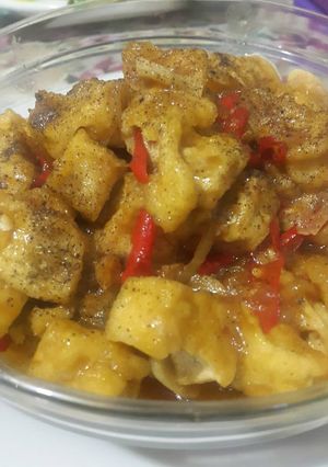 Foto resep Tumis tahu lada hitam