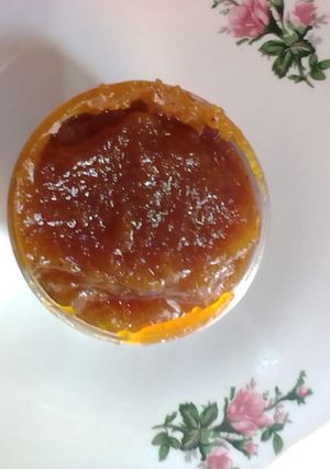 Una foto de Mermelada rápida de zapallo