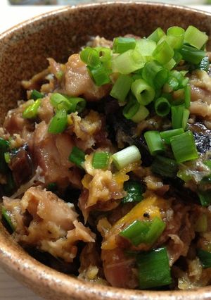 A picture of Can't Keep It Stocked! Rice with Canned Mackerel in Water.
