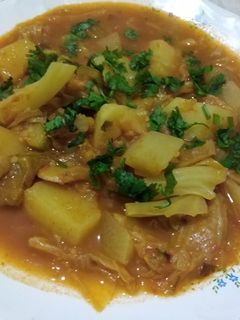 صورة لوصفة طبيخة كرومب 🍈 طبق قديم تاع زمان من المطبخ الجزائري 🇩🇿 🇩🇿