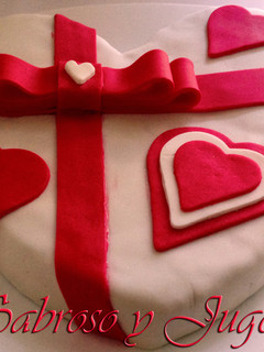 Una foto de Tarta corazón de San Valentín
