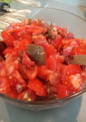 Une photo de Salade de tomates