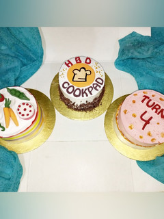 A picture of CookPad Birthday Bento Cakes.