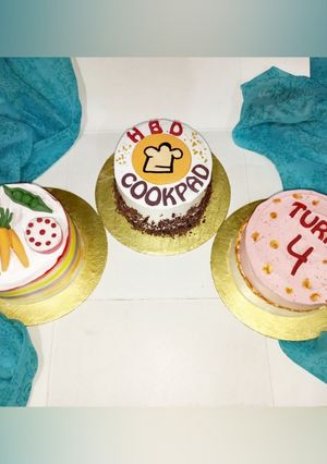 A picture of CookPad Birthday Bento Cakes.