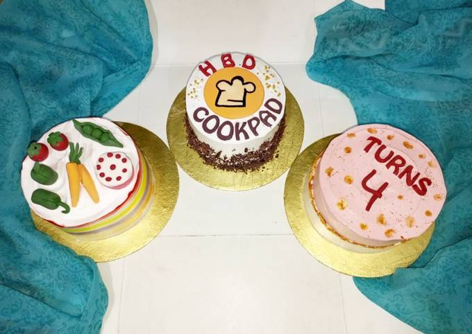 CookPad Birthday Bento Cakes Recipe by ST World - Cookpad