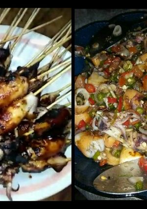 Foto resep Cumi Bakar Sambal Matah