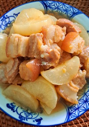 Hình của món Thịt kho củ cải.