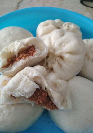 Foto resep Bakpao isi kacang tanah dan inti kelapa