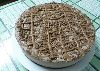 The New Way Serving Recipe NoBake Choco Peanutbutter cheesecake Delicious Simple