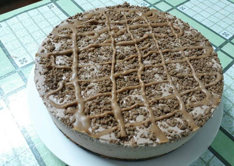 Step-by-Step Guide to Make Homemade No-Bake Choco Peanutbutter cheesecake