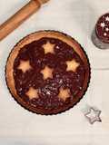 Crostata Pan di Stelle con frolla al cocco