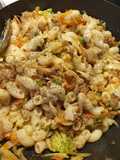 Chicken veggies macronies