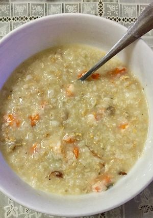 Hình của món Cháo cá chép và tôm.