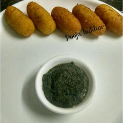 A picture of Saawak rice cutlet.
