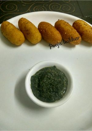 A picture of Saawak rice cutlet.