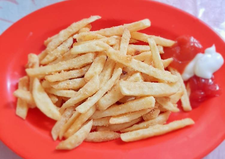 BIKIN NGILER! Begini Cara Membuat French fries renyah🍟 Gampang Banget