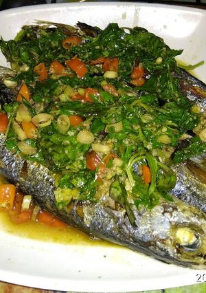 Foto resep Ikan pindang pedas tabur kemangi & serreh