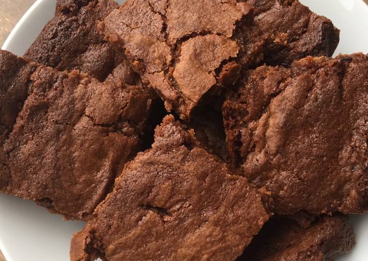 Recipe of Award-winning Gooey chocolate fudge brownies