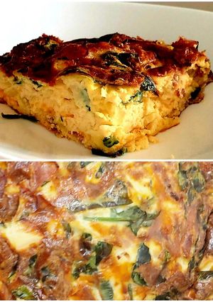 A picture of My Smoked Bacon, Leek & Spinach Quiche 😆.