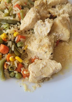 Una foto de Pechuga de pollo a la mostaza dijon