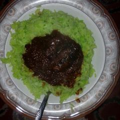 Green rice. A picture of Green rice..