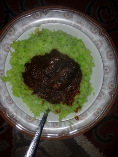 A picture of Green rice..