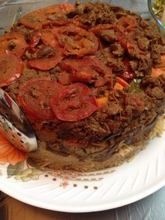 صورة لوصفة مقلوبة باتنجان