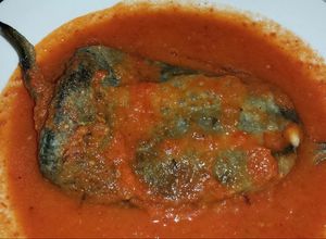 Una foto de Chiles rellenos