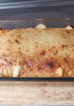 Una foto de Torta de plátano maduro con queso 🧀