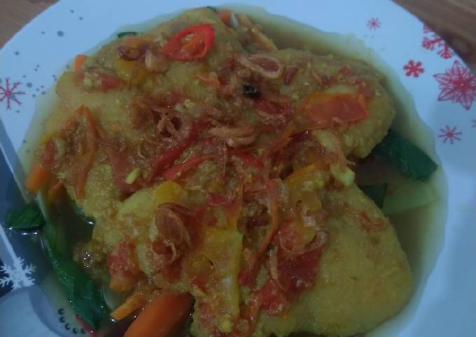 Resep Pakcoy siram ikan dori bumbu kuning😘 Anti Gagal