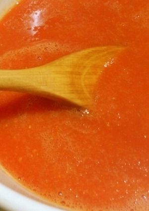A picture of Homemade Tomato Puree for Using Up Cherry Tomatoes.