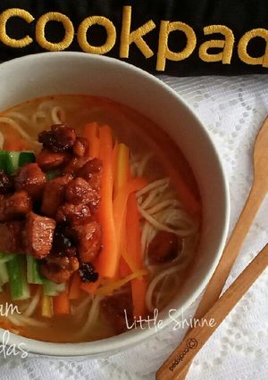 Foto resep Mie Ayam Kuah Pedas