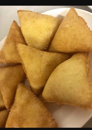 صورة لوصفة مثلثات السميد