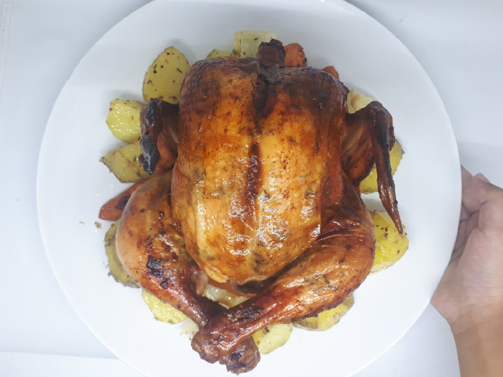 Resep Herbs Roasted Chicken (Ayam Panggang Oven Tangkring) yang Bikin Ngiler