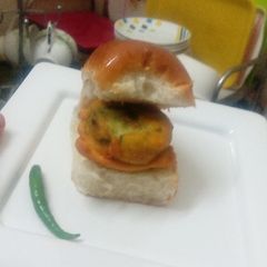 A picture of Vada Pav.