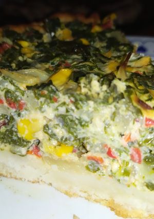 Una foto de Tarta de acelga y choclo 🥰