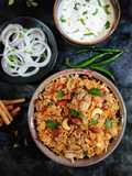 Layered Chicken Pulao