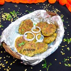 Moong dal cutlets A picture of Moong dal cutlets.