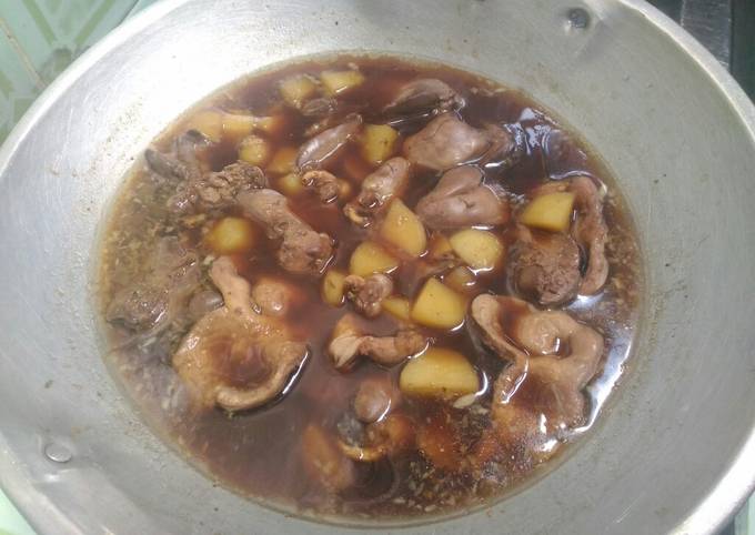 Semur ati ampela kentang