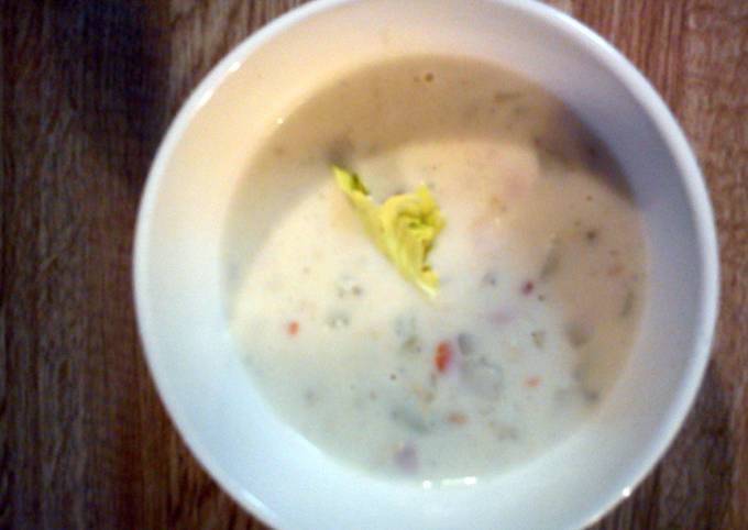 How to Prepare Super Quick Homemade Simple clam chowder