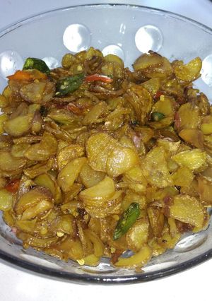 Foto resep Oseng kentang tanpa dikupas