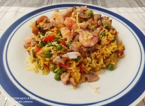 Una foto de Arroz con mariscos