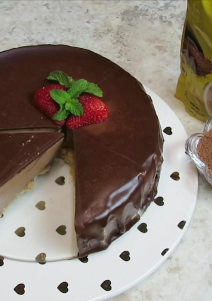 Una foto de Cheesecake de chocolate Abuelita
