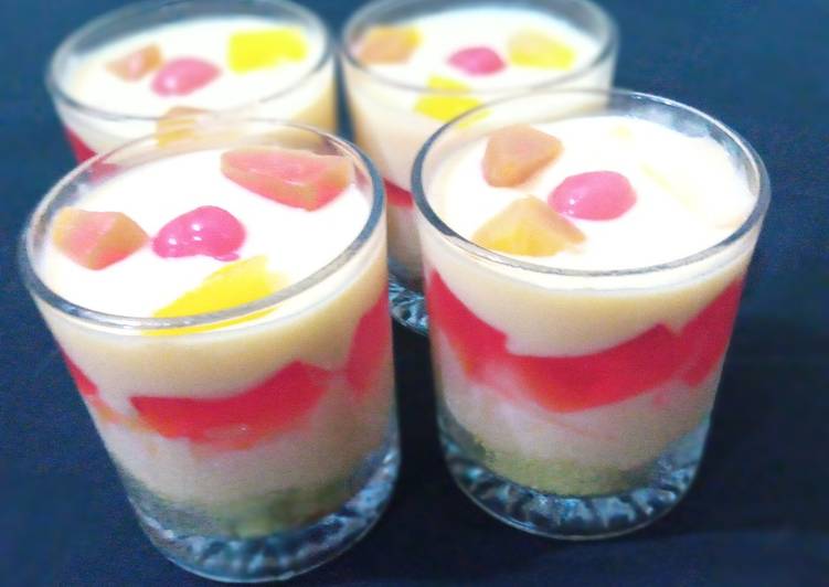 Simple Way to Make Any-night-of-the-week Fruits Cocktail Custard