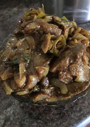 ஆட்டு ஈரல் வறுவல் (Aattu eral varuval recipe in tamil) செய்முறை முக்கிய புகைப்படம்