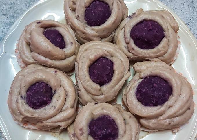 Resipi Purple Sweet Potato Rose Steamed Buns Oleh Nur Azliani Amer ...