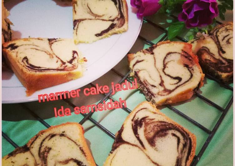 Marmer cake jadul