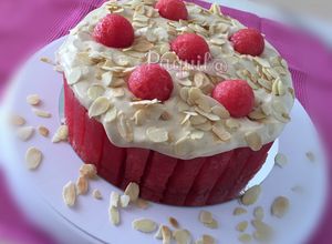 Foto principal de Tarta sandía 🍉y queso crema endulzado con panela